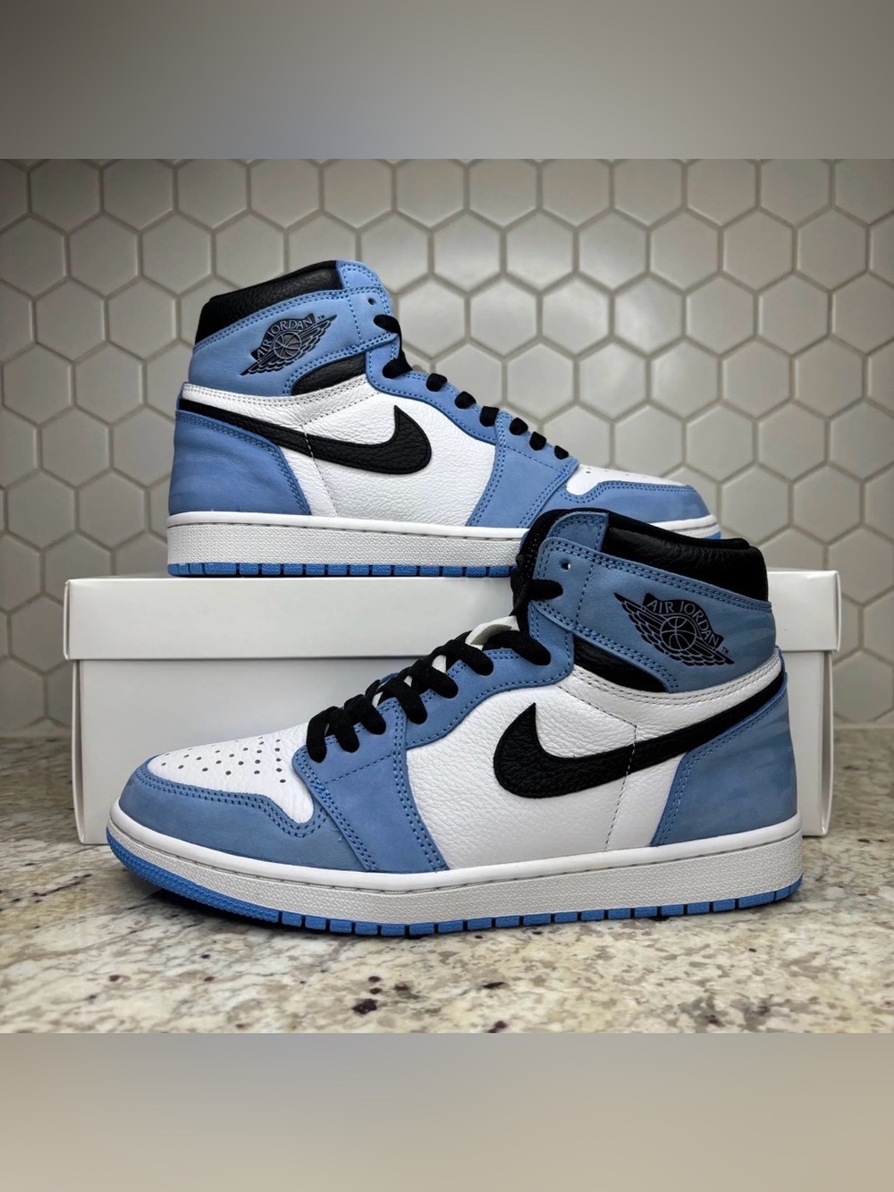 Size 9.5- Jordan 1 Retro OG High University Blue Clean With Box Authentic